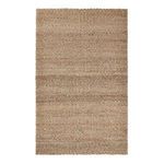 Handwoven Santa Cruz jute area rug with neutral beige tones and braided texture, natural fiber eco-friendly design