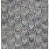 Flatwoven Beckett Light Dark Gray Chevron Rug with geometric chevron pattern and fringe edges