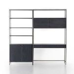 Product Image 17 for Trey Black Wash Modular Wall Desk W/ 1 Bookcase from Four Hands