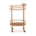 Product Image 1 for Percy Outdoor Round Bar Cart Vintage Natural from Four Hands