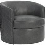 Corbin Leather Swivel Chair image 3
