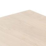 Macro shot of smooth, pale poplar wood surface with natural grain detail