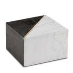 Product Image 1 for Deena Black and White Marble Box from Currey & Company