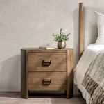 Product Image 9 for Kyrie 2-Drawer Oak Veneer Nightstand from Classic Home