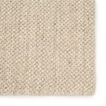Textured weave close-up focusing on neutral taupe and white coloring of natural sisal material