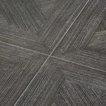 Close-up of cerused oak top highlighting textured linear wood grain pattern and slatted design