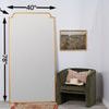 Harper Modern Floor Mirror with size dimensions 78 by 40 inches displayed in room setting