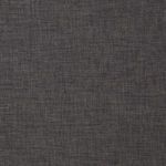 Back angled view of Westwood sofa focusing on square feet and uniform charcoal fabric