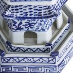 Product Image 3 for Blue & White Pagoda 5 Tier Twisted Vine Motif from Legend of Asia