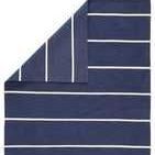 Product Image 5 for Corbina Indoor/ Outdoor Stripe Dark Blue/ Ivory Area Rug from Jaipur 