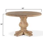 Product Image 11 for Pengrove Round Antique Oak Mango Wood Dining Table from World Interiors