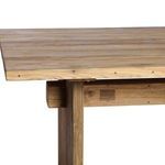 Same rectangular elm tabletop with wide plank legs shot from slightly different angle