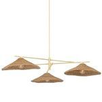 Product Image 1 for Valier Vinatge Gold Leaf 3-Light Chandelier from Troy Lighting