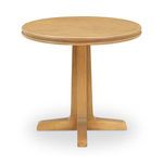 Charles Cafe Table front view showing symmetrical four-legged base and round tabletop edge