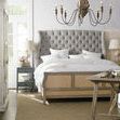 Product Image 1 for Boheme Oak & Burlap Queen Bon Vivant Bed from Hooker Furniture