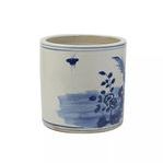 Product Image 1 for Blue & White Orchid Pot Bird Floral Motif from Legend of Asia