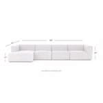 Langham Channeled 4 Pc Sectional Laf Ch image 3