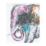 Product Image 1 for Bold  Elephant   Oversized Oil On Canvas from Elk Home