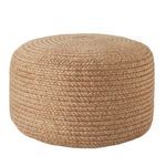 Product Image 2 for Vibe By Santa Rosa Indoor/ Outdoor Solid Light Tan/ Beige Cylinder Pouf from Jaipur 