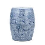 Product Image 1 for Blue & White Porcelain Chain Floral Garden Stool from Legend of Asia