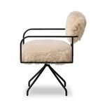Product Image 3 for Fenn Champagne Mongolian Fur Desk Chair from Four Hands