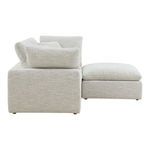 Side view of Terra sectional showing cushion depth and height relative to armrest