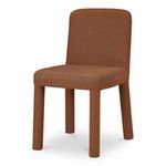 Place Dining Chair angled front view emphasizing the soft padded seat and thick legs.