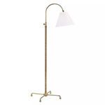 Product Image 1 for Curves No.1 1 Light Floor Lamp W/ Rattan Accent from Hudson Valley