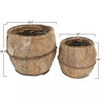 Product Image 5 for Leo Coca Leaf Planters (Set Of 2 Sizes) from Creative Co-Op