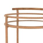 Percy Outdoor Round Bar Cart Vintage Natural image 10