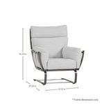 Product Image 5 for Majorca Slate Gray Aluminum Spring Lounge Chair from Summer Classics