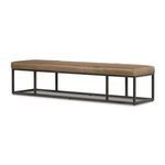 Angled front-side product view highlighting padded seam and gunmetal frame