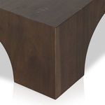 Close-up corner angle displaying the precise joinery and straight lines of Fausto Coffee Table