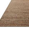 Close-up angled view showing edge and flat weave texture of Merrick Oatmeal / Multi Rug