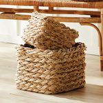 Product Image 5 for Abaca French Braid Storage Baskets Square, Set Of 2 from Napa Home And Garden