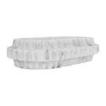 Product Image 2 for Oval Marble Tray With Carved Edges from Worlds Away