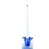 Product Image 1 for Glass Clear & Blue Candle Holder from BIDKHome