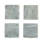 Product Image 2 for Christy Stone Grey Travertine Coasters, Set of 4 from Creative Co-Op