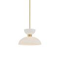 Product Image 10 for Zevio Antique Brass White Pendant from Currey & Company