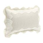 Product Image 4 for Tollo Applique Design Linen Blend Fabric Ivory Throw Pillow from Classic Home