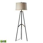 Product Image 1 for Functional Tripod Floor Lamp In Restoration Black And Aged Gold from Elk Home