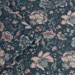 Product Image 1 for Laura Ashley Portia Dark Seaspray Floral Textured Wallpaper from Graham & Brown