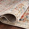 Folded corner close-up emphasizing the thickness and weave quality of the rug’s polyester pile