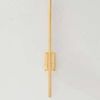 Bernard Wall Sconce front facing view against off-white wall