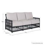 Product Image 21 for Newport Burlap Woven Sofa from Summer Classics