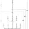 Product Image 12 for Nottaway Bronze Large Two-Tier Chandelier from Currey & Company