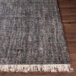 Product Image 5 for Reliance Hand-Woven Striped Wool Black / Charcoal Rug - 2' x 3' from Surya
