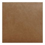 Detailed close-up of tan Brazilian top-grain leather texture on sofa surface