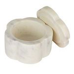 Product Image 18 for Marble Scalloped Stackable Pinch Pots W/ Lid, Set Of 2 from Creative Co-Op