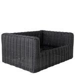Repeated detailed top view of armrest corner weave pattern